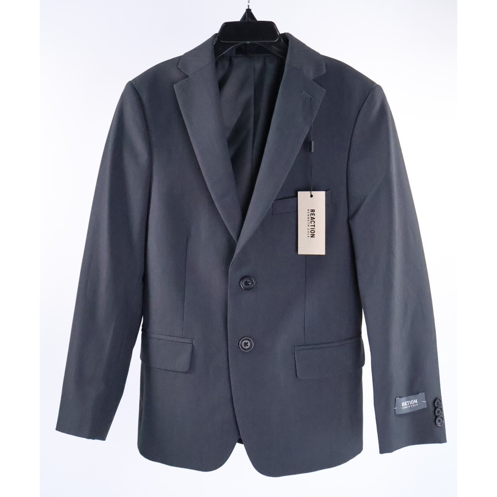 Kenneth Cole Reaction Boy's Gray Stretch Jacket Size 12R NWT READ